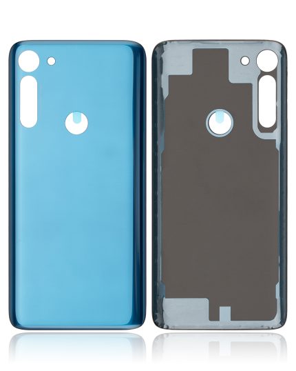 Back cover Glass Compatible For Motorola Moto G8 Power (XT2041-1 / XT2041-3 / 2020) (Capri Blue)