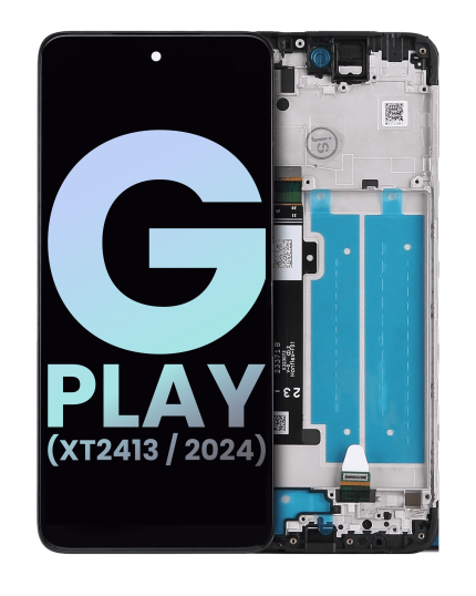 LCD Assembly With Frame Compatible For Motorola Moto G Play (XT2413 / 2024) (Genuine OEM) (All Colors)