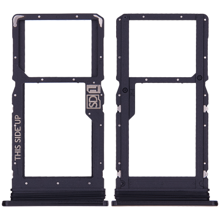 Single Sim Card Tray Compatible For Motorola Moto G8 Power / Moto G Power (XT2041 / 2020) (Genuine OEM) (Smoke Black)