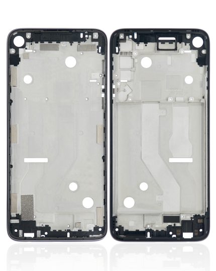 Mid-Frame Housing Compatible For Motorola Moto G Power (XT2041-4 / XT2041-6 / XT2041-7 / XT2041DL / 2020) (Smoke Black)