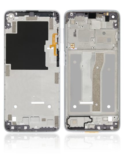 Mid-Frame Housing Compatible For Motorola Moto G Power (XT2117 / 2021) (Polar Silver)