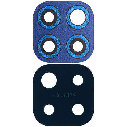 Back Camera Lens Compatible For Motorola Moto G Power (XT2117 / 2021) (Glowing Blue)