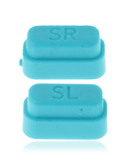 SR and SL Switch Button Compatible For Nintendo Switch Joy Con Controller (2 Piece Set) (Blue)