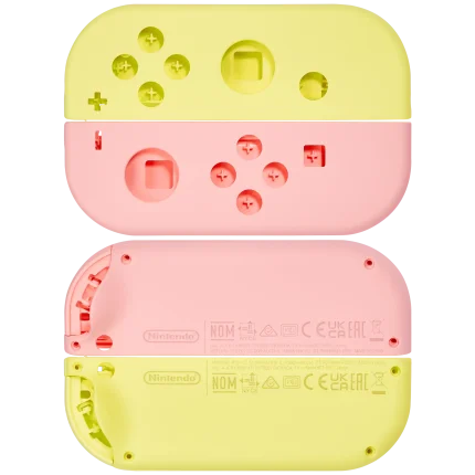 Housing Shell Compatible For Nintendo Switch Joy Con Controller (Pink / Yellow)