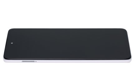 LCD Assembly With Frame Compatible For Motorola One 5G Ace (XT2113-2 / 2021) (Genuine OEM) (Frosted Silver)