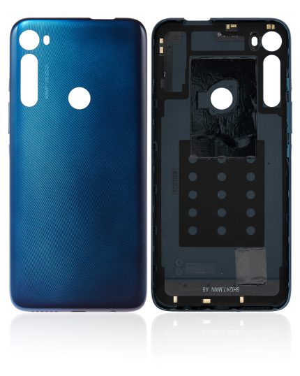 Back cover Glass Compatible For Motorola One Fusion Plus (XT2067 / 2020) (Twilight Blue)