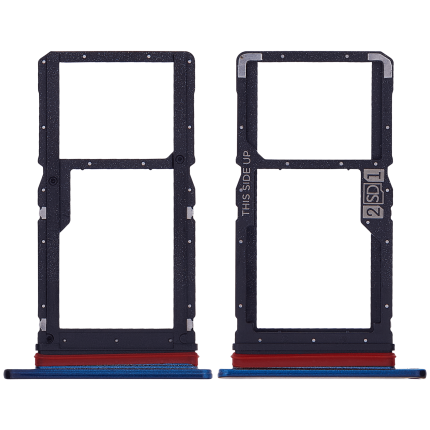Sim Card Tray (Dual Sim) Compatible For Motorola One Fusion Plus (XT2067-2 / 2020) (Genuine OEM) (Twilight Blue)