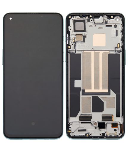 OLED Assembly With Frame Compatible For OnePlus Nord 2 5G (Refurbished) (Green Wood)