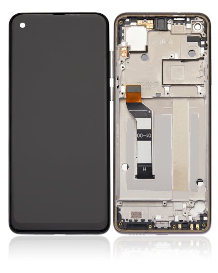 LCD Assembly With Frame Compatible For Motorola One Vision (XT1970 / 2019) (Refurbished) (Bronze Gradient)