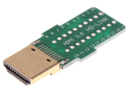 HDMI Male Connector Breakout Board