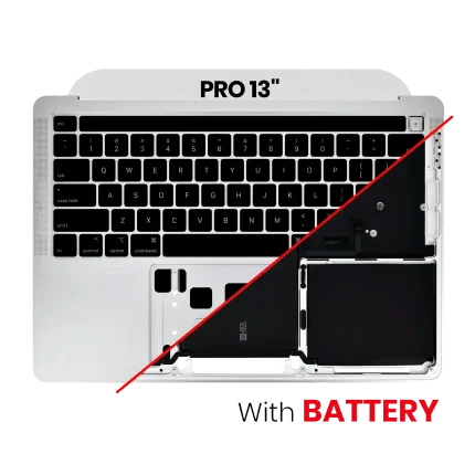 Top Case Assembly With Battery And Keyboard Compatible MacBook Pro 13" (A2289 / Early 2020) (US Keyboard) (Silver)