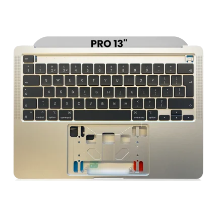 Top Case With Keyboard Compatible For MacBook Pro 13" (A2338 / Late 2020) (UK English) (Silver)
