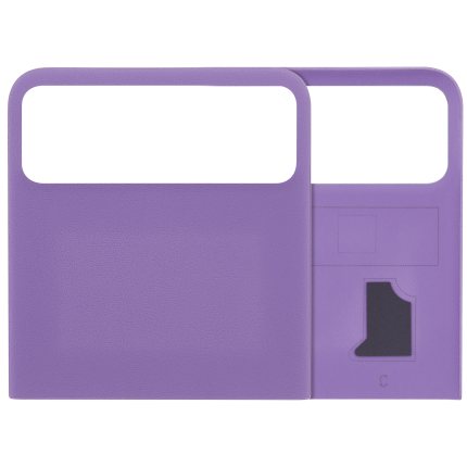 Top OLED Back cover Glass Compatible For Motorola Razr / Razr 40 (XT2323 / 2023) (Genuine OEM) (Grape Compote)