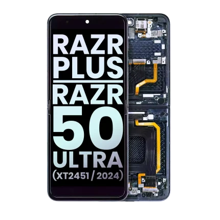 Main OLED Assembly Compatible For Motorola Razr / Razr 50 (XT2453 / 2024) (Genuine OEM) (Koala Grey)