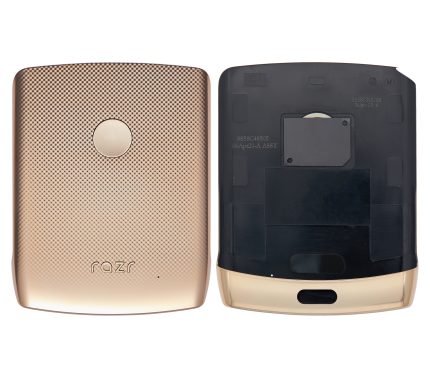 Back cover Glass Compatible For Motorola Razr (XT2000-1 / 2019) (Blush Gold)