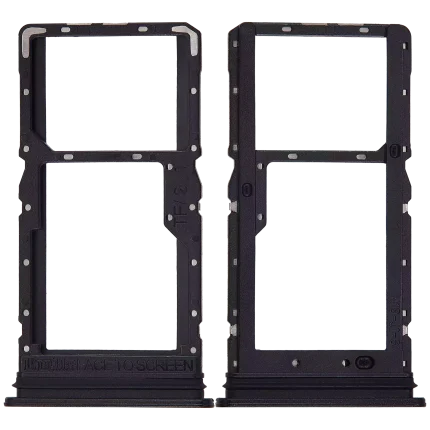 Sim Card Tray Compatible For Xiaomi Redmi Note 12R (Black)