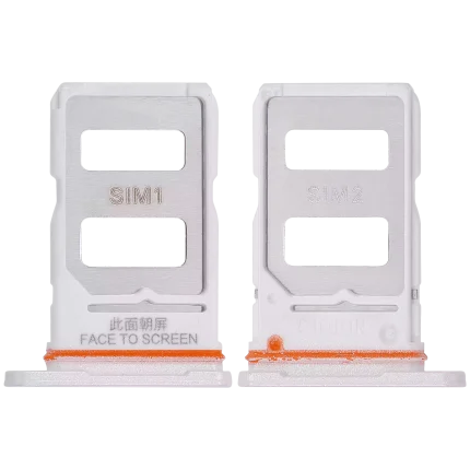 Sim Card Tray Compatible For Xiaomi Redmi Note 13R Pro (White)