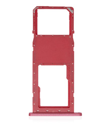 Single Sim Card Tray Compatible For Samsung Galaxy A02S (A025 / 2020) (Red)
