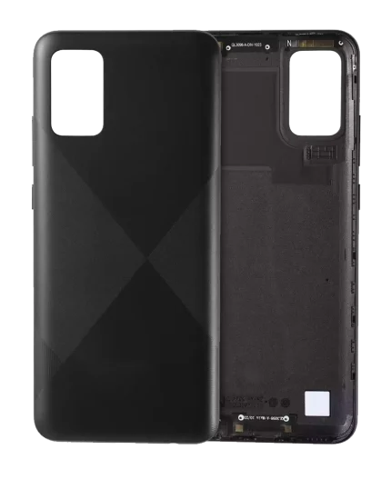 Back Cover Glass Compatible For Samsung Galaxy A02S (A025 / 2020) (Service Pack) (Black)