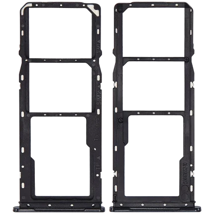 Dual Sim Card Tray Compatible For Samsung Galaxy A04 (A045 / 2022) (Black)