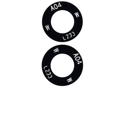 Back Camera Lens (Glass Only) With Adhesive Compatible For Samsung Galaxy A04 (A045 / 2022) (10 Pack)