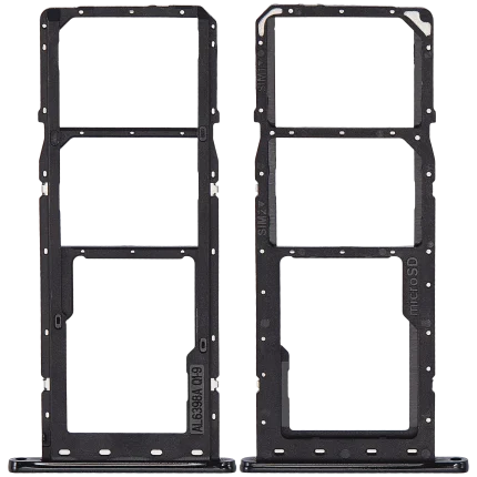 Dual Sim Card Tray Compatible For Samsung Galaxy A04E (A042 / 2022) (Black)