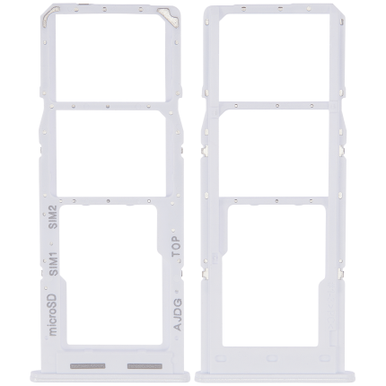 Dual Sim Card Tray Compatible For Samsung Galaxy A04S (A047 / 2022) (White)