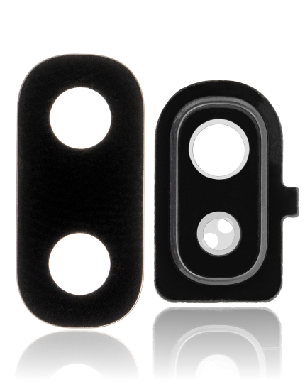 Back Camera Lens With Cover Bezel Ring Compatible For Samsung Galaxy A10E (A102 / 2019) (Black)