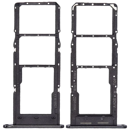 Dual Sim Card Tray Compatible For Samsung Galaxy A14 (A145F) (Black)