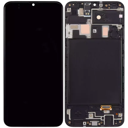 OLED Assembly With Frame Compatible For Samsung Galaxy A20 (A205 / 2019) (F Version) (Service Pack)  (All Colors)