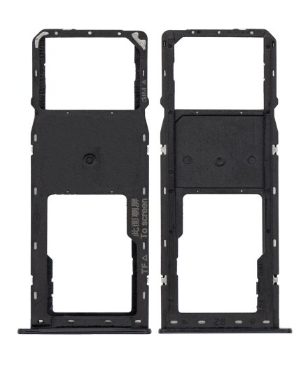 Single Sim Card Tray Compatible For Samsung Galaxy A10S (A107 / 2019) / A20S (A207 / 2019) (Black)