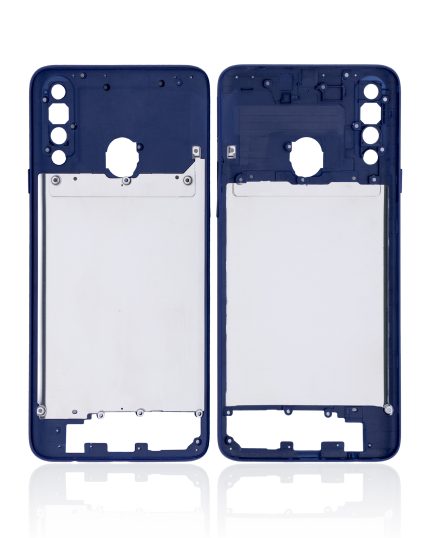Mid-Frame Housing Compatible For Samsung Galaxy A20S (A207 / 2019) (Aftermarket Plus) (Blue)