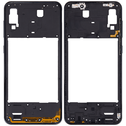 Mid-Frame Housing Compatible For Samsung Galaxy A30 (A305 / 2019) (Aftermarket Plus) (Black)