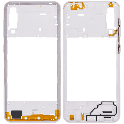 Mid-Frame Housing Compatible For Samsung Galaxy A30s (A307 / 2019) (Prism Crush White)