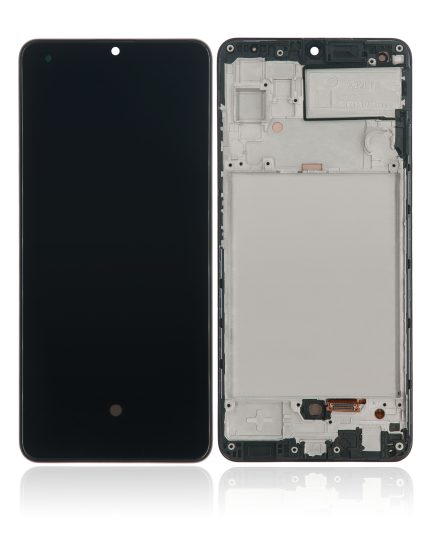 OLED Assembly With Frame Compatible For Samsung Galaxy A32 4G (A325 / 2021) (Aftermarket Plus) (Awesome Black)