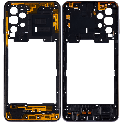 Mid-Frame Housing Compatible For Samsung Galaxy A32 5G (A326 / 2021) (Awesome Black)