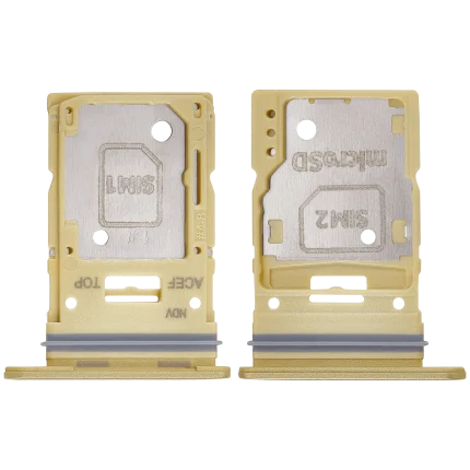 Dual Sim Card Tray Compatible For Samsung Galaxy A35 (A356 / 2024)  (Premium)(Lemon)