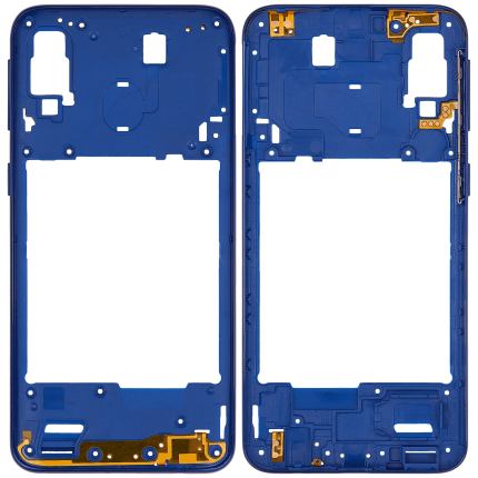 Mid-Frame Housing Compatible For Samsung Galaxy A40 (A405 / 2019) (Aftermarket Plus) (Blue)