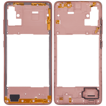 Mid-Frame Housing Compatible For Samsung Galaxy A51 4G (A515 / 2019) (Prism Crush Pink)