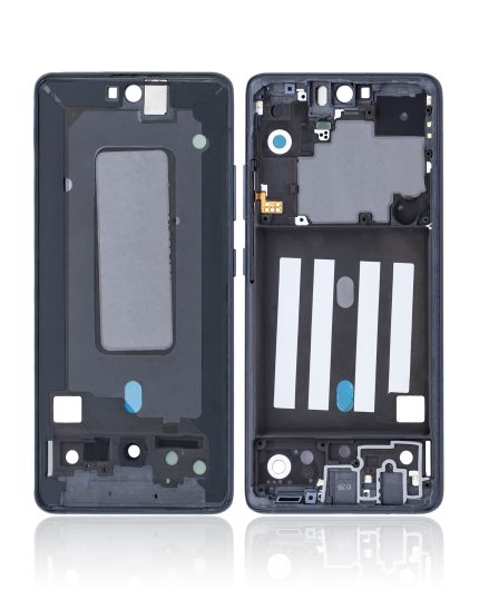 Mid-Frame Housing Compatible For Samsung Galaxy A51 5G (A516 / 2020) (Non-Verizon 5G UW) (Prism Cube Black)