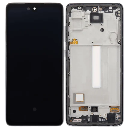 OLED Assembly With Frame Compatible For Samsung Galaxy A52 4G (A525 / 2021) / A52 5G (A526 / 2021) / A52S 5G (A528 / 2021) (6.36") (Aftermarket Plus) (Awesome Black)