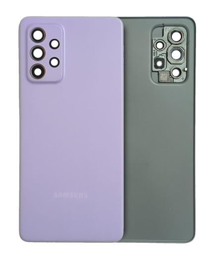Back Cover Glass With Camera Lens Compatible For Samsung Galaxy A52s (A528 / 2021) (Service Pack) (Awesome Violet)