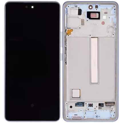 OLED Assembly With Frame Compatible For Samsung Galaxy A53 5G (A536 / 2022) (6.46") (Aftermarket Plus) (Blue)