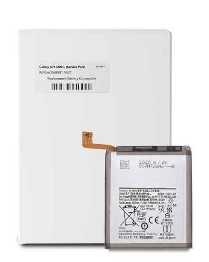 Replacement Battery Compatible For Samsung Galaxy A71 (A715 / 2020) (EB-BA715ABY) (Service Pack)