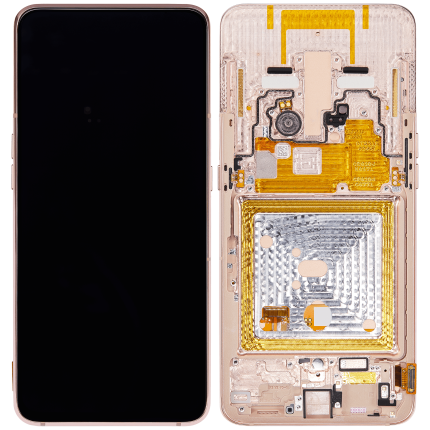 OLED Assembly With Frame Compatible For Samsung Galaxy A80 (A805 / 2019) (Angel Gold) (Refurbished)