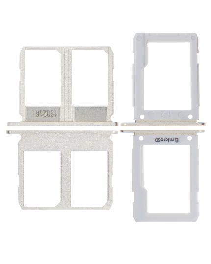 Dual Sim Card Tray Compatible For Samsung Galaxy A9 Pro (A910 / 2016) (Gold) (2 Piece Set)