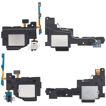 Loudspeaker With Headphone Jack And Power / Volume Flex Cable Compatible For Samsung Galaxy Note 10.1" (2014 Edition / P600 / P605) (2 Piece Set)