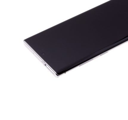 OLED Assembly With Frame Compatible For Samsung Galaxy Note 10 Plus / 5G (Service Pack) (Aura Glow / Silver)