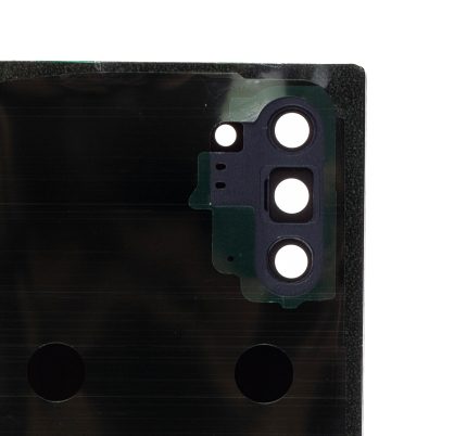Back Cover Glass With Camera Lens Compatible For Samsung Galaxy Note 10 (Service Pack) (Aura Black)