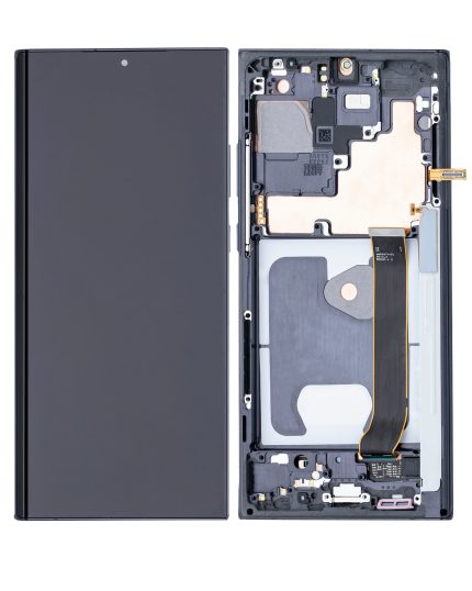 OLED Assembly With Frame Compatible For Samsung Galaxy Note 20 Ultra 5G (Refurbished) (Mystic Black)